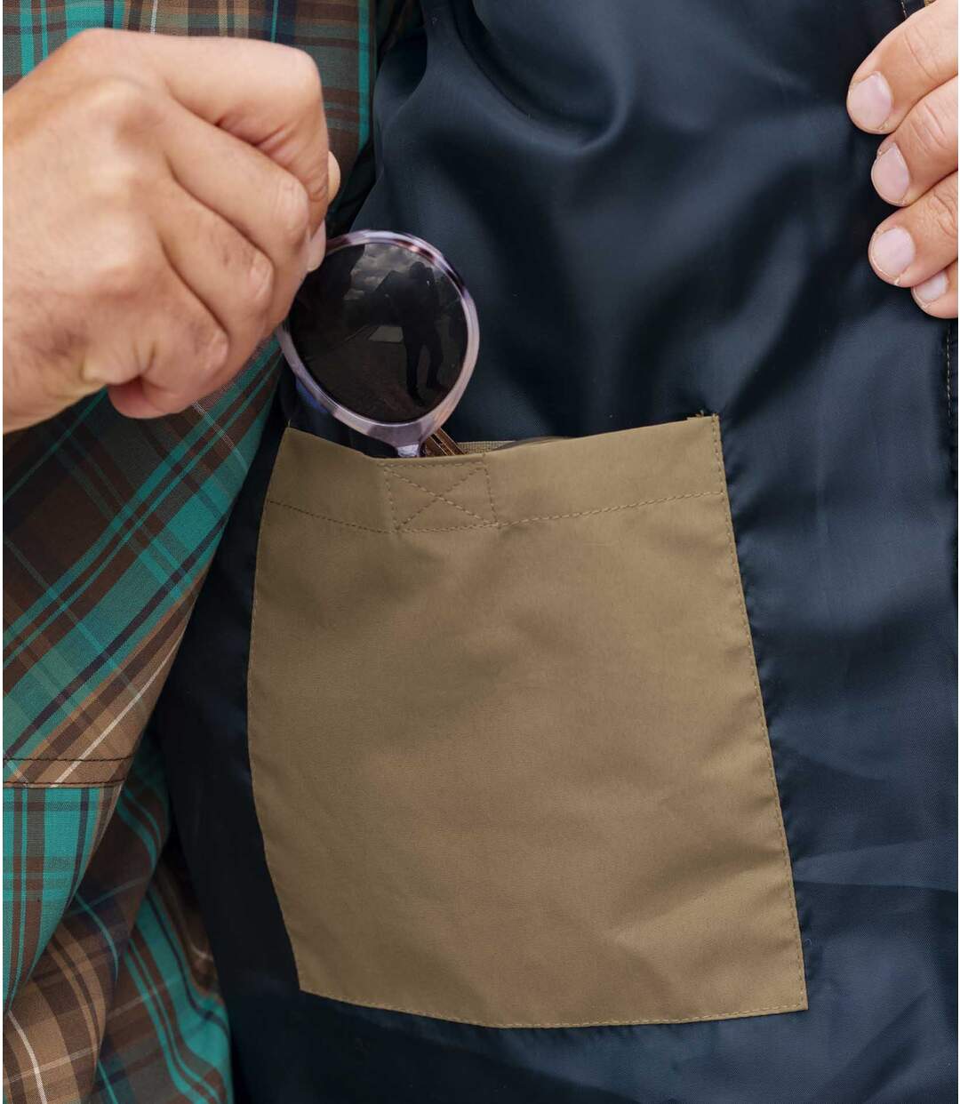 Men's Taupe Multipocket Hooded Parka - Water-Repellent Atlas For Men