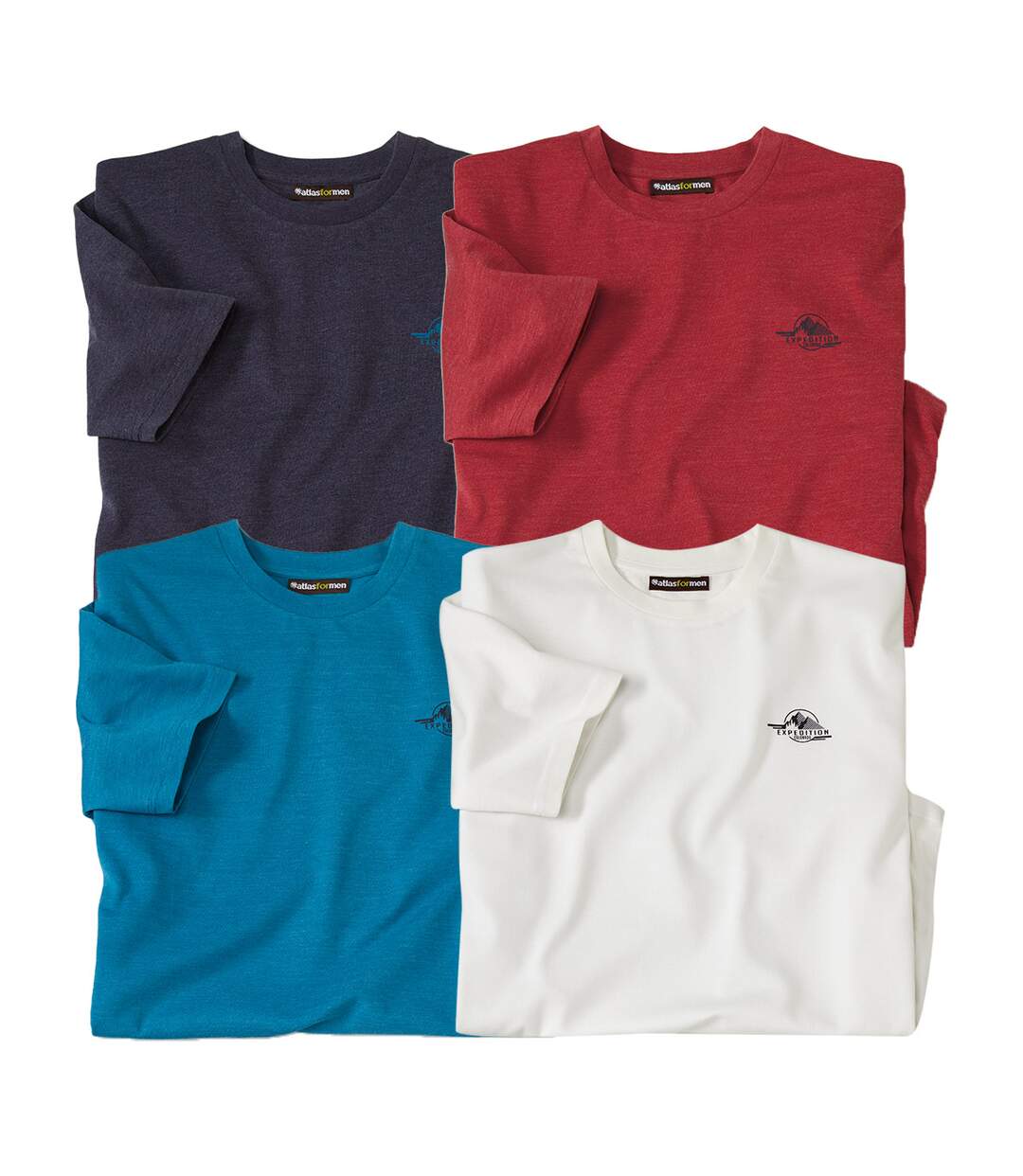 Pack of 4 Men's Crew Neck T-Shirts-1