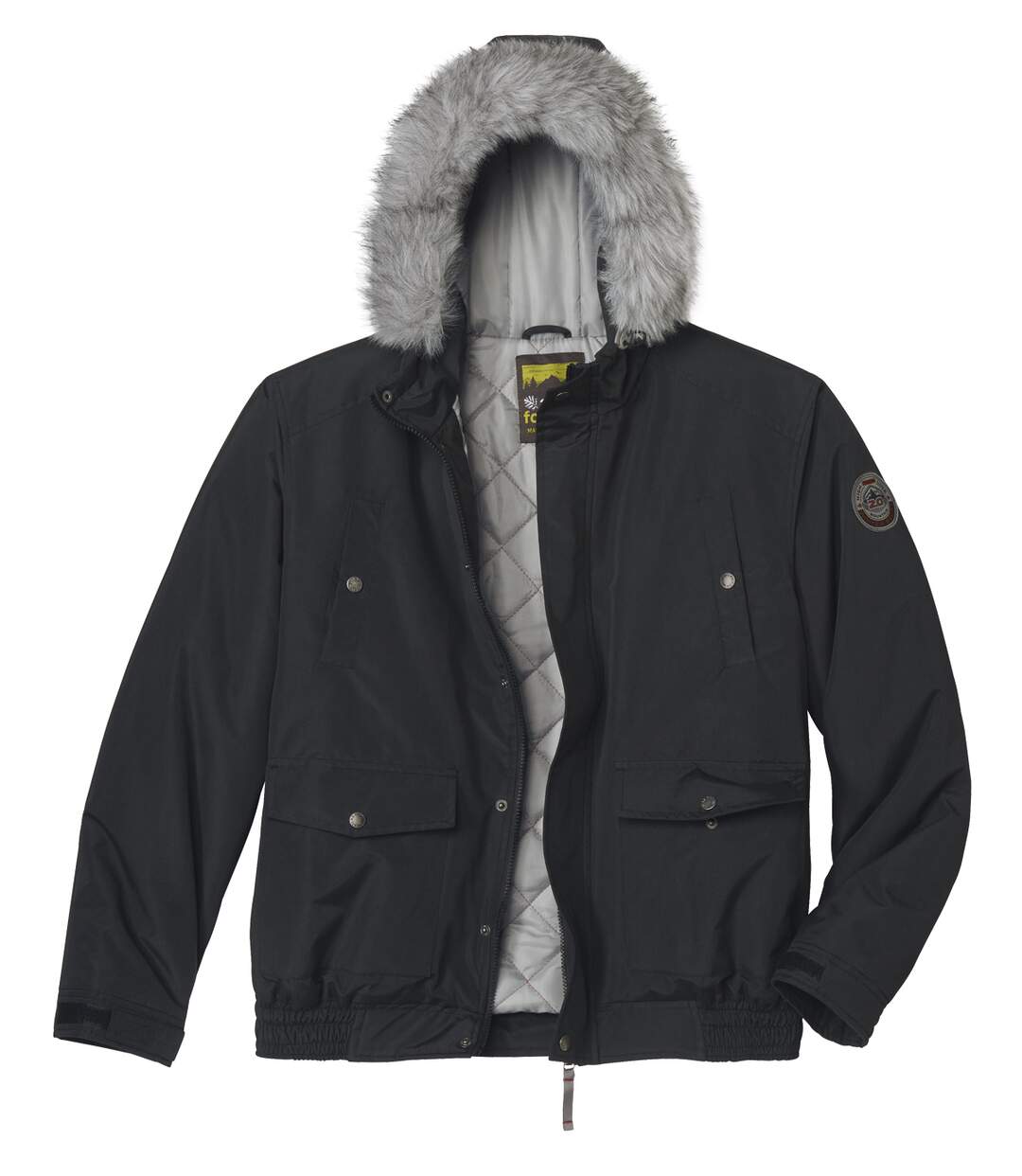 Le Blouson Microtech à Capuche et Fausse Fourrure Amovible-1