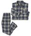 Kockované flanelové pyžamo Confort