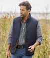 Men's Reversible Puffer Vest - Ochre Navy Atlas For Men