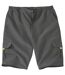 Men's Sporty Microfibre Cargo Shorts - Grey