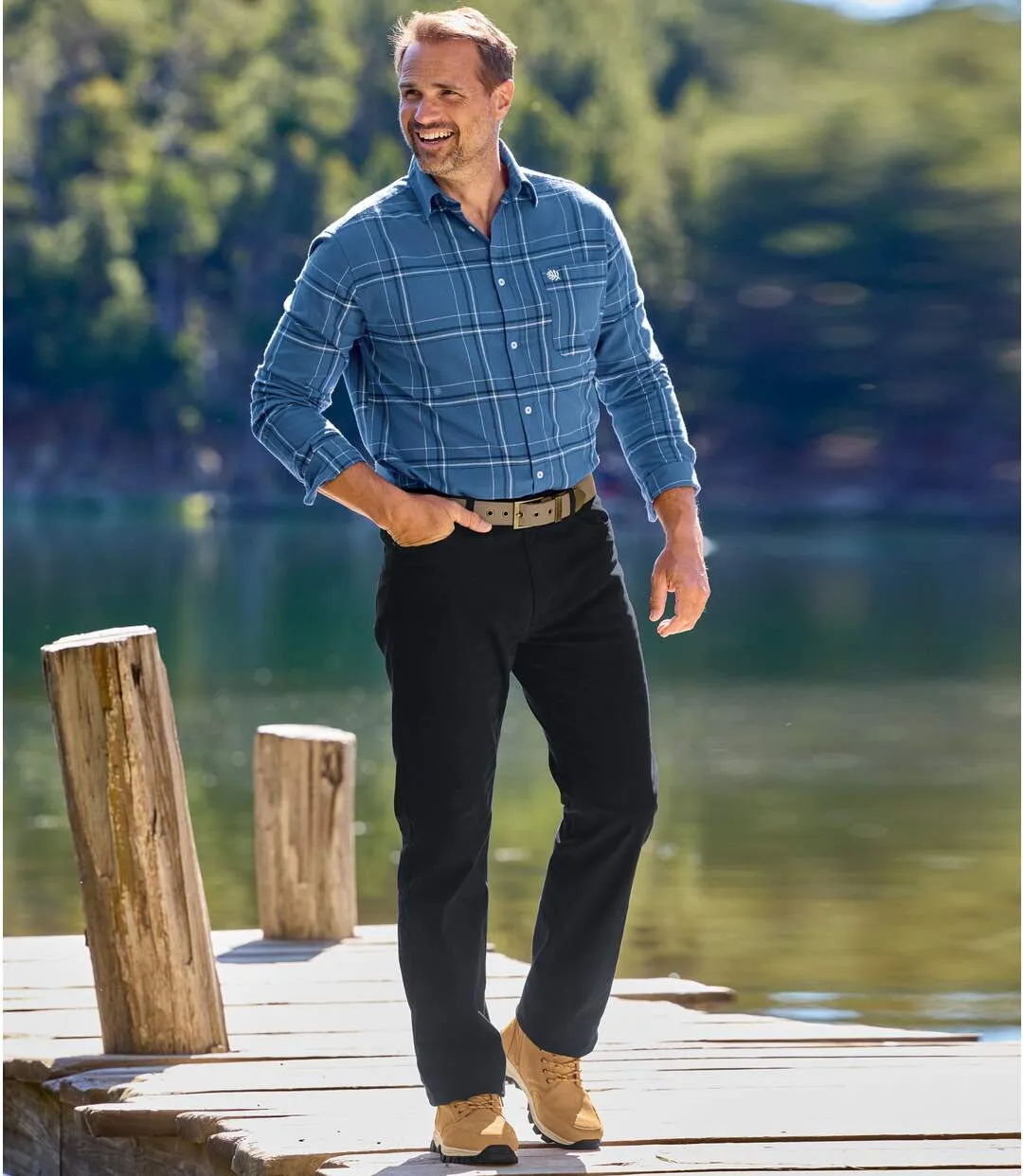 Lot de 2 Pantalons en Twill Stretch-2