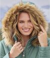 Lange wattierte Jacke mit Webpelz-Futter Atlas For Men