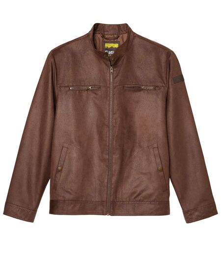 Fliegerjacke mit Wildlederoptik