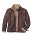 Jacke in Wildlederoptik mit Teddyfutter-2