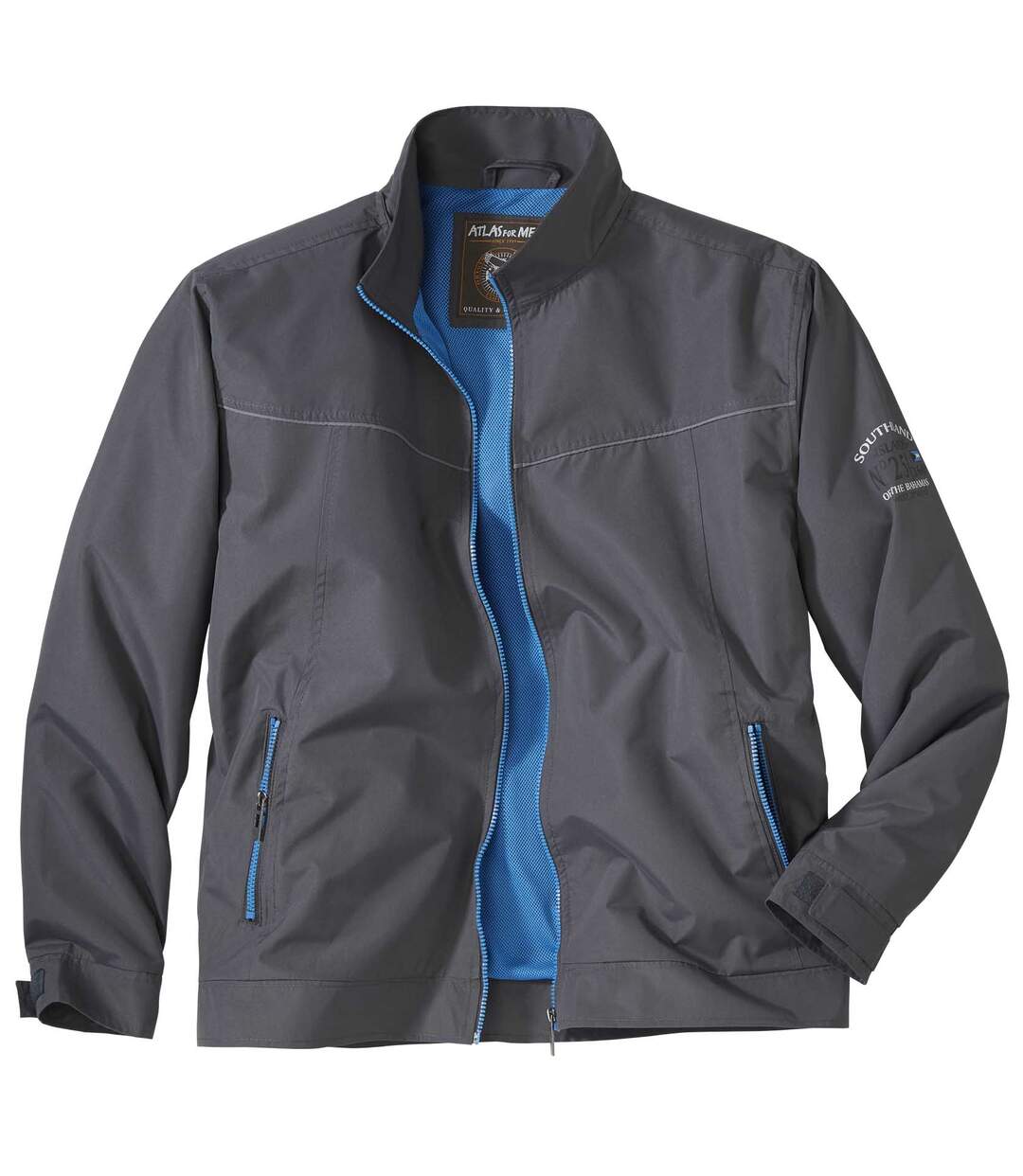 Men's Water-Repellent Windbreaker Jacket - Full Zip Atlas For Men