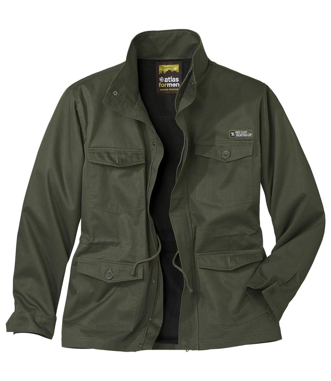Men's Full Zip Khaki Adventurer Safari Jacket-2