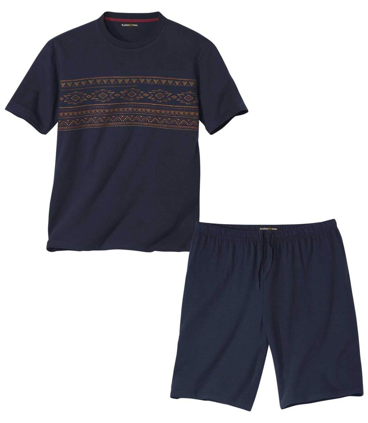 Men's Navy Pajama Short Set Atlas For Men