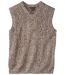 Pull Tricot Sans Manches Torsadé-2