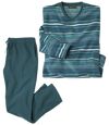 Men's Blue Microfleece Pyjamas  Atlas For Men