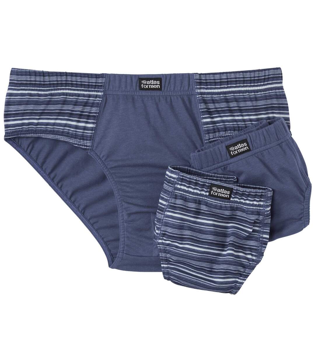 Pack of 3 Men's Blue Comfort Briefs 