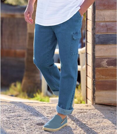 Pantalon Détente Cargo en Jean :
