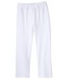 3/4 bílé strečové kalhoty Atlas For Men