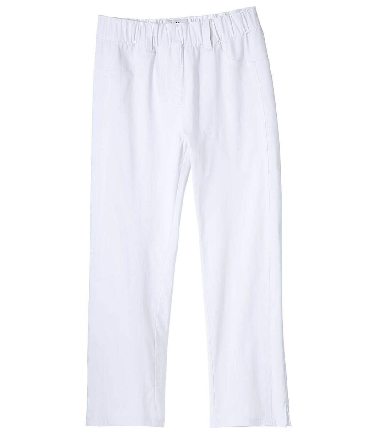 3/4 bílé strečové kalhoty Atlas For Men