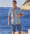 Cargobermuda van stretchdenim Atlas For Men
