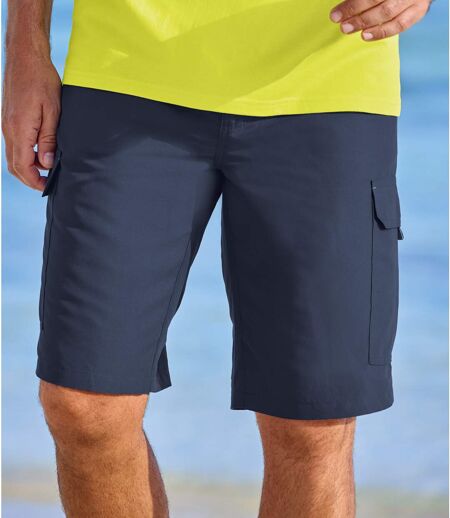 Bermuda Cargo Détente en Microfibre Océan 
