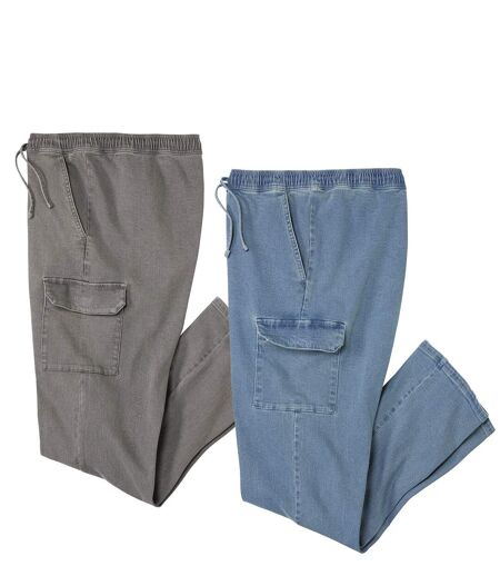 Lot de 2 Jeans Cargo TOP CONFORT