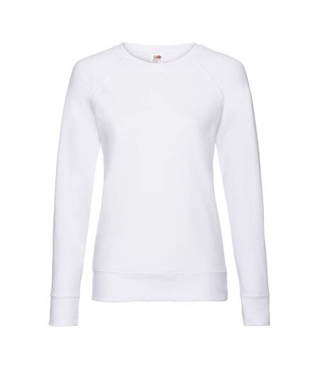 Sweat Manches Raglan Femme Blanc Fruit Of The Loom