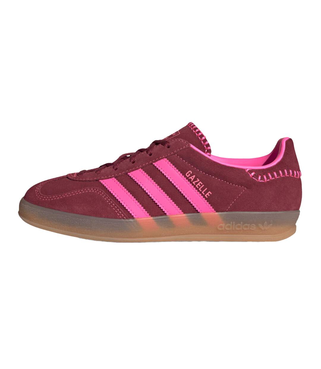 Baskets Gazelle Femme Rose Bordeaux Foncé Adidas-3