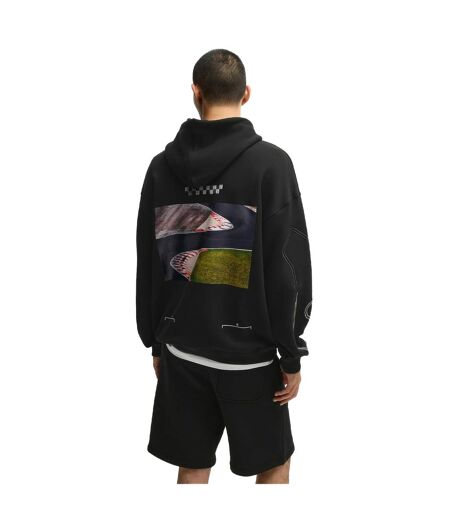 Sweat À Capuche Motif/style Imprimé Au Dos Doad Homme Noir Hugo