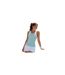 Womens/ladies Scoop Neck Regular Tank Top Nile Blue White K-Swiss-1