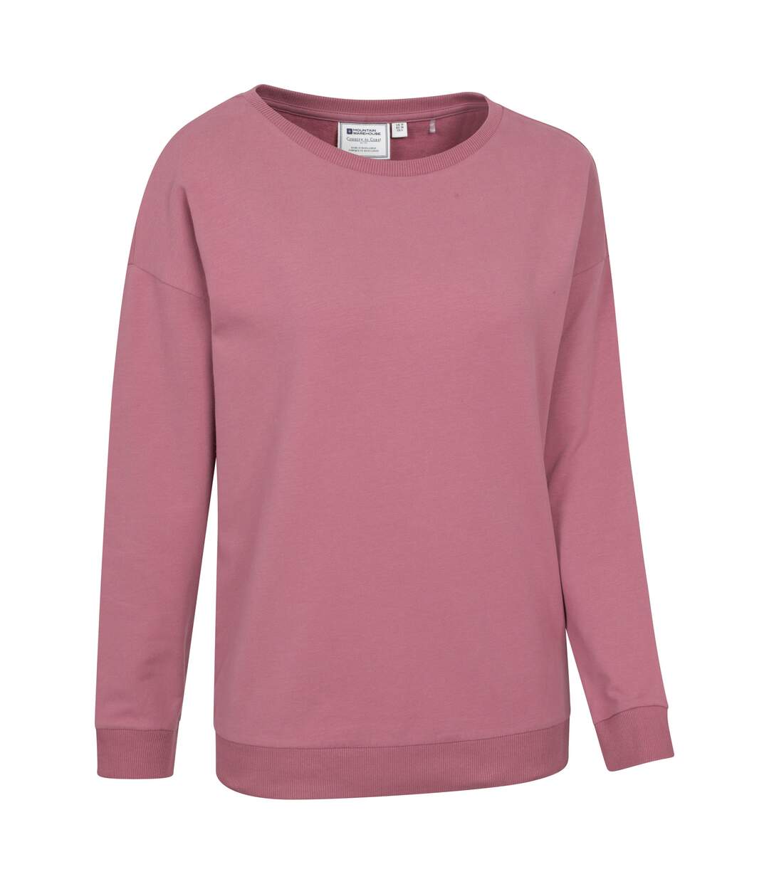 Womens/ladies Pentle Lightweight Sweatshirt Pink Mountain Warehouse-3