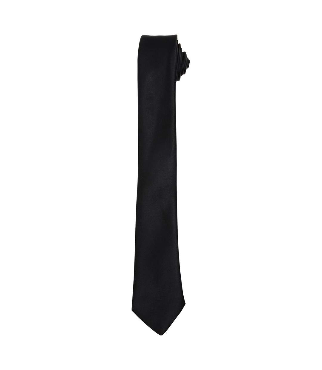 Unisex adult slim tie one size black Premier-1