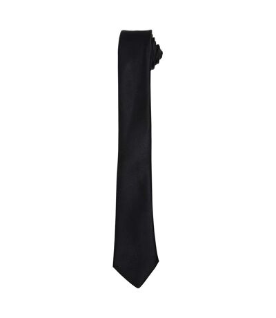 Premier Unisex Adult Slim Tie (Black) (One Size)