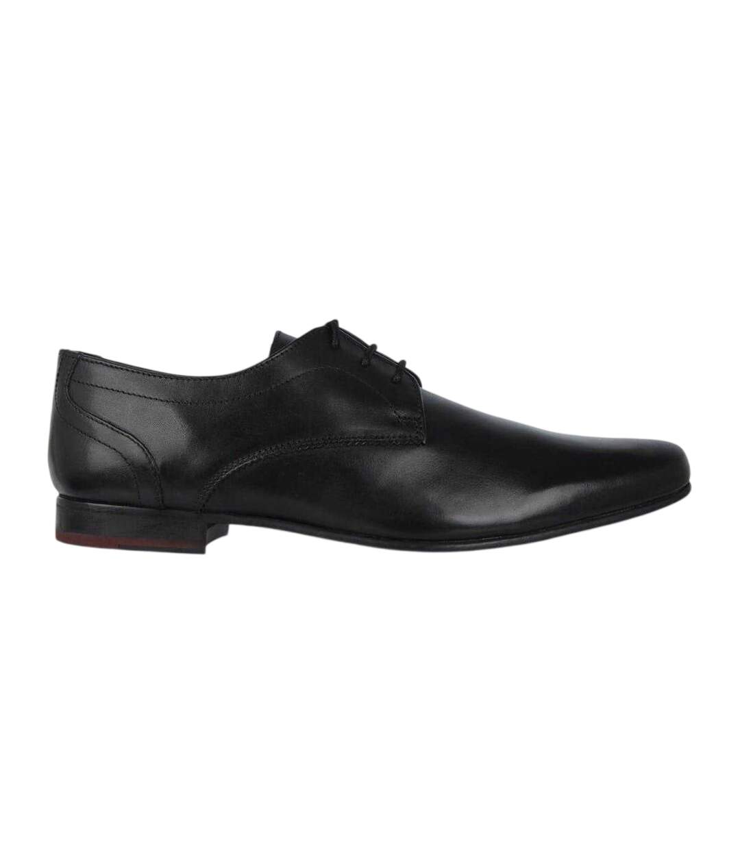 Mens Leather Derby Shoes Black Firetrap-1