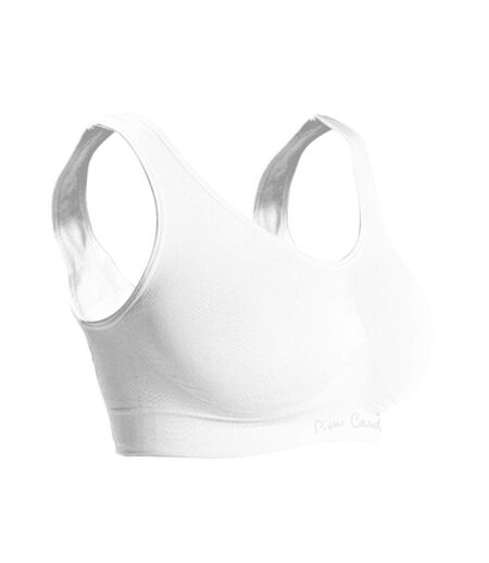 Lot de 3 brassières femme en polyamide unie modèle Actif Pierre Cardin