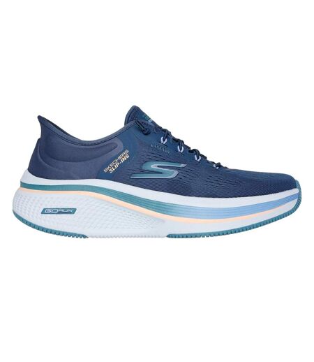 Womens/ladies Go Run Elevate 2.0 Banyan Trainers Navy Teal Skechers