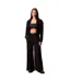 Womens/ladies Wide Leg Joggers Black Calvin Klein-4