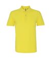Asquith & Fox Mens Plain Short Sleeve Polo Shirt (Lemon Zest)