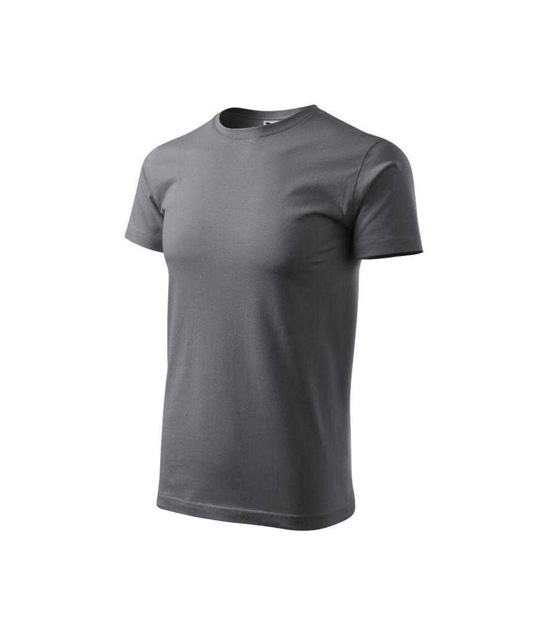 T-shirt Basic Homme Gris Foncé Malfini-3