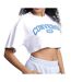 T-shirt Blanc/Bleu Femme Converse Sporty - L-1