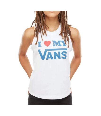 Débardeur blanc femme Vans Love - S