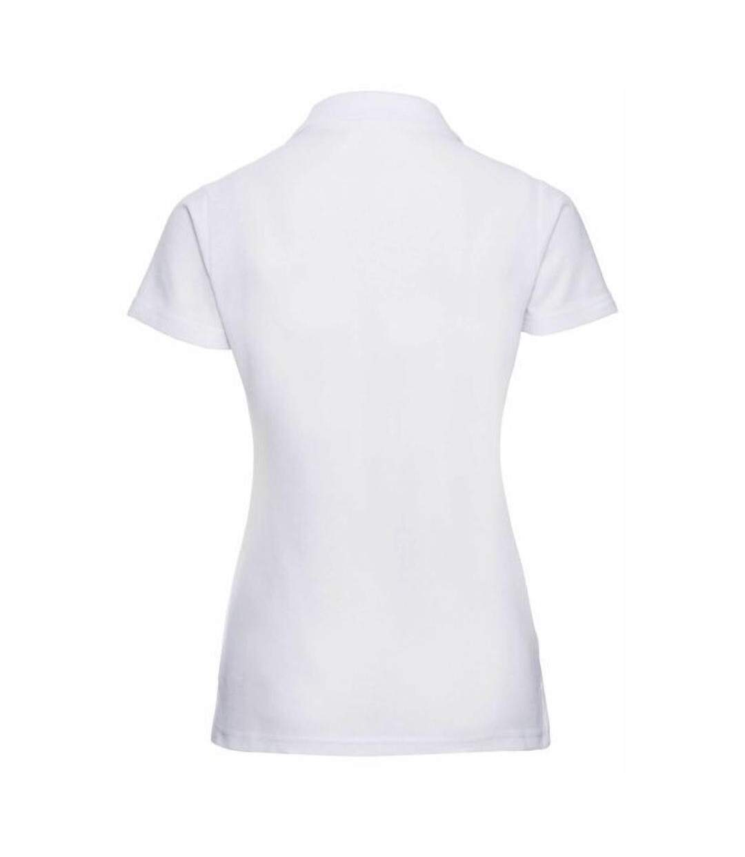 Ladies 65/35 Hard Wearing Pique Short Sleeve Polo Shirt White Jerzees Colours-2