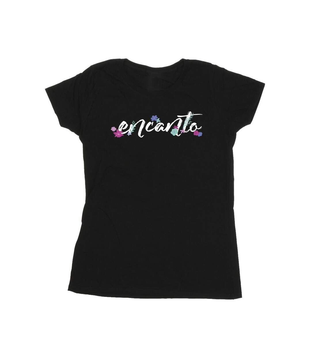 Disney - T-shirt ENCANTO LOGO - Femme (Noir) - UTBI19544-1