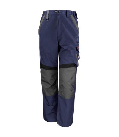 Result - Pantalon de travail (entrejambe 81cm) - Homme (Bleu marine/Noir) - UTBC2801