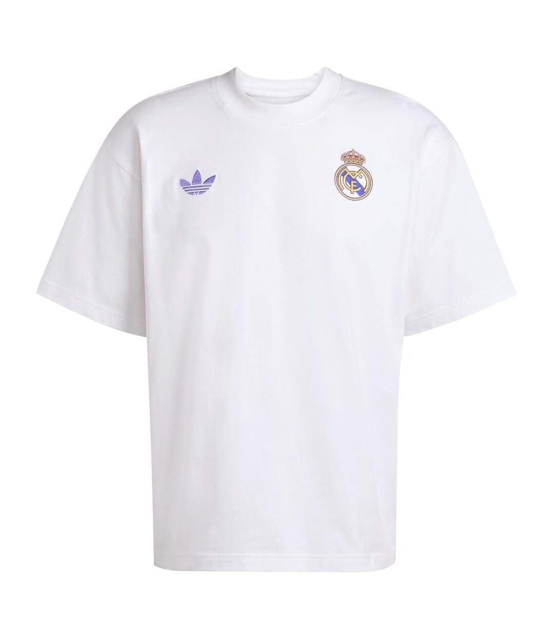 Mens Originals Real Madrid Cf T-shirt White Adidas-2