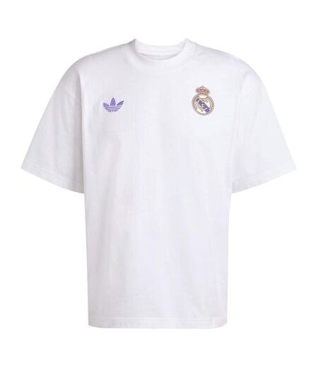 Mens Originals Real Madrid Cf T-shirt White Adidas