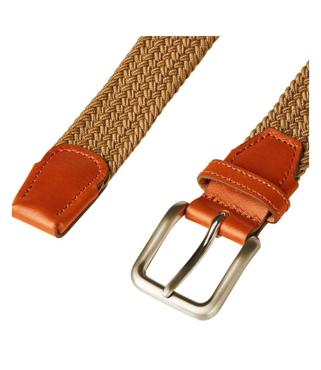 Ceinture marron homme jack & jones woven belt-2
