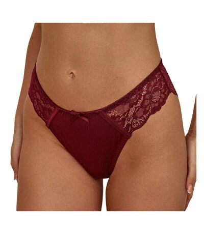 Tanga bordeaux femme les petites bombes julia - l