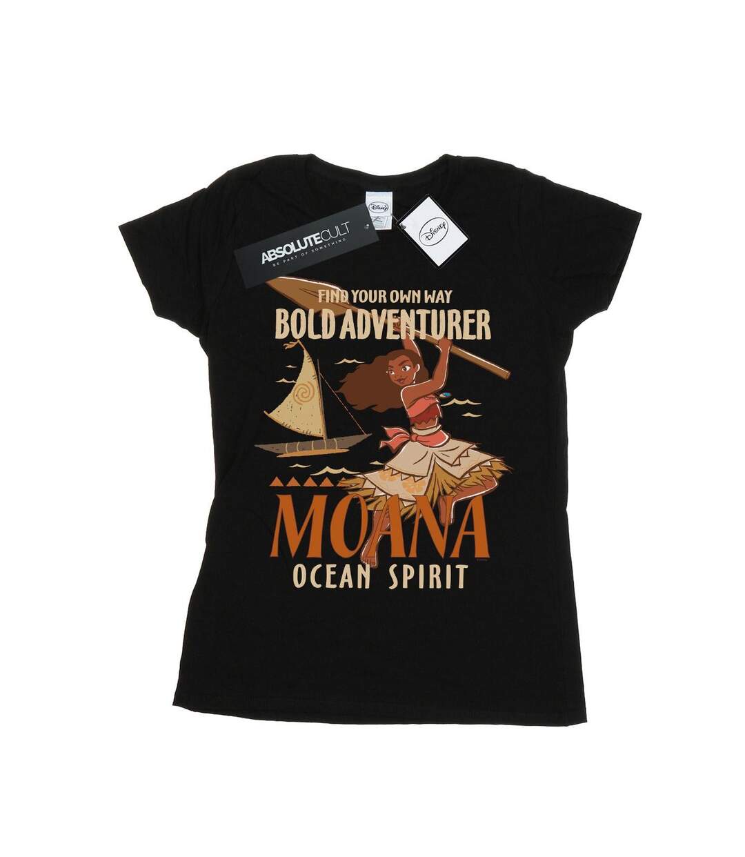 Disney Femme/Les femmes Moana - T-shirt en coton Find Your Own Way (Noir) - UTBI33941-1
