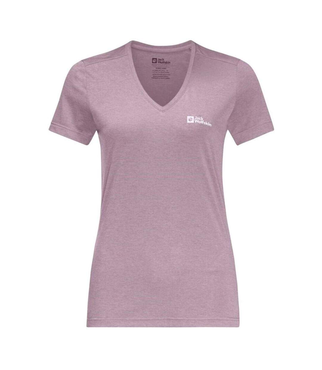T-shirt Crosstrail Femme Corail Clair Jack Wolfskin-1