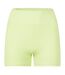 Womens/ladies Opaque Mini Shorts Lime Green USA Pro-2