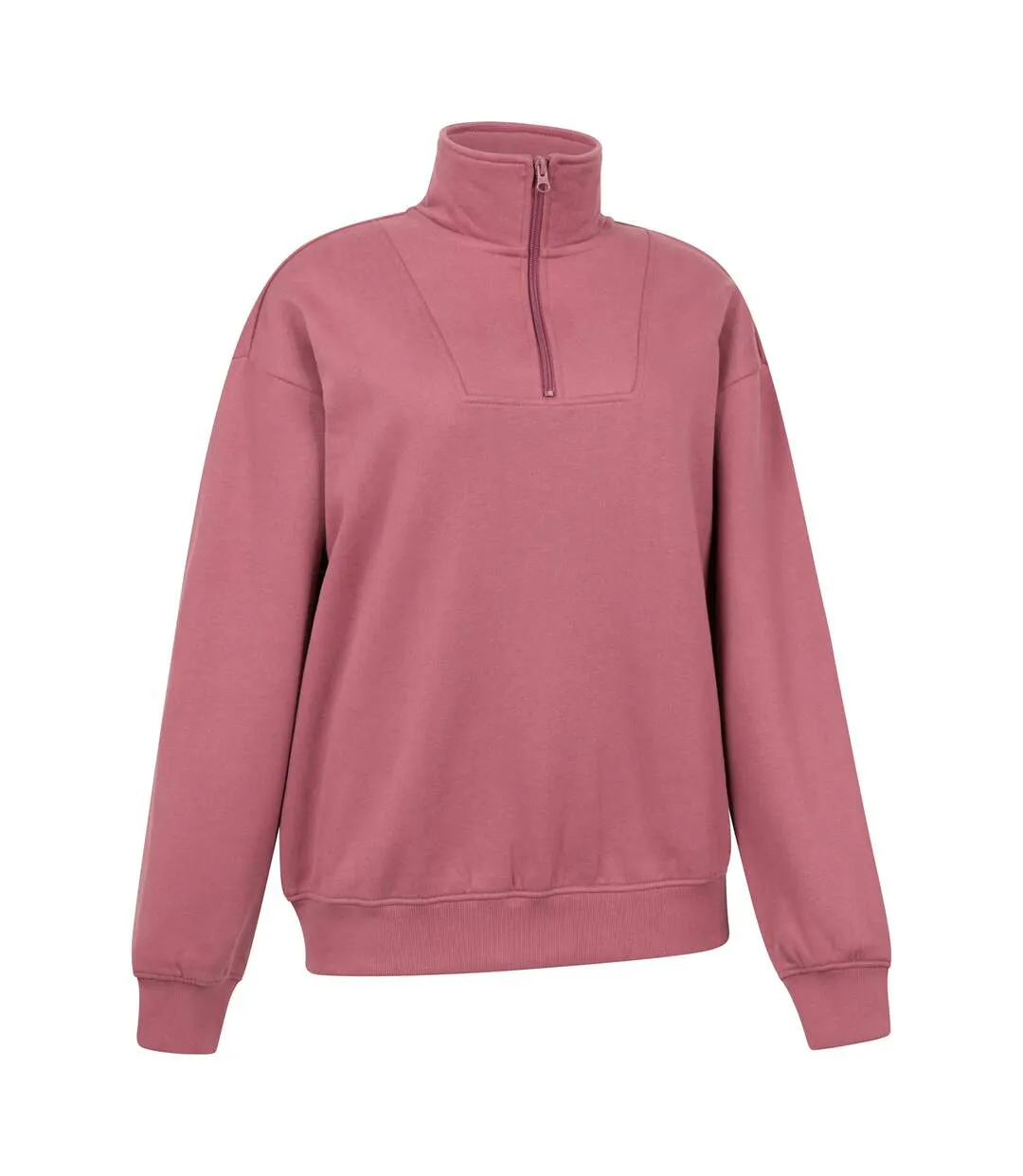 Womens/ladies Naiper Drop Shoulder Sweatshirt Pink Mountain Warehouse-4