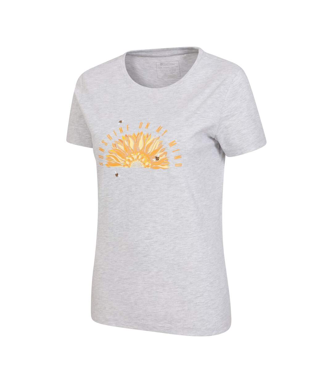 T-shirt sunshine femme gris clair Mountain Warehouse