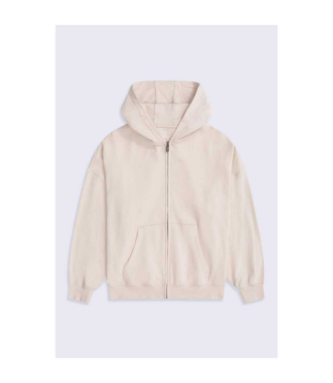 Womens/ladies Idol Full Zip Hoodie Cream Animal-1